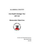 Alameda County Strategic Plan Measurable Objectives 2019-2024
